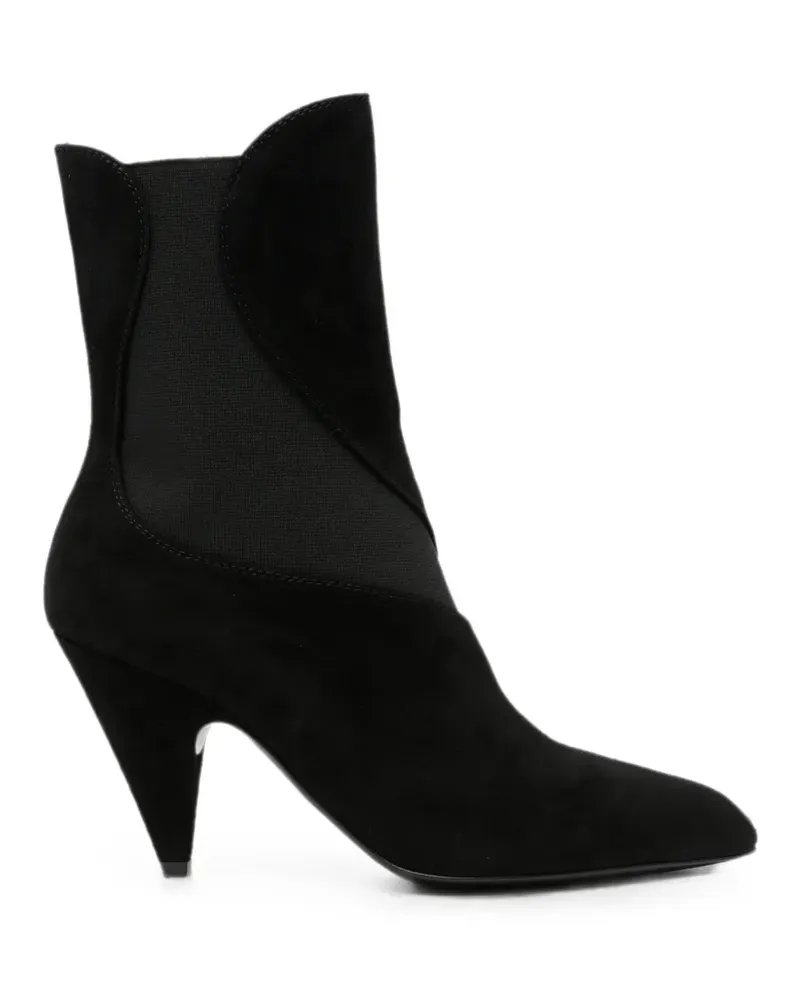 Sergio Rossi Stiefeletten mit spitzer Kappe - Schwarz Schwarz