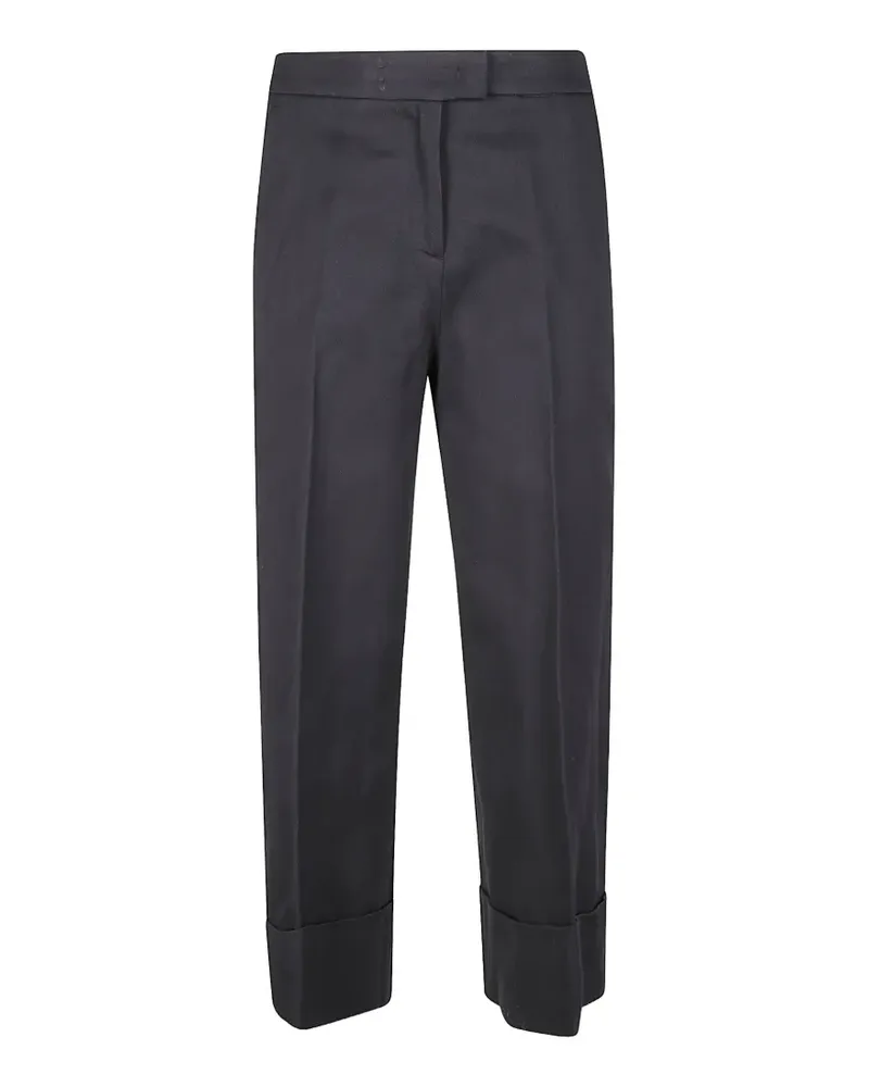 PT TORINO cuffed trousers - Schwarz Schwarz