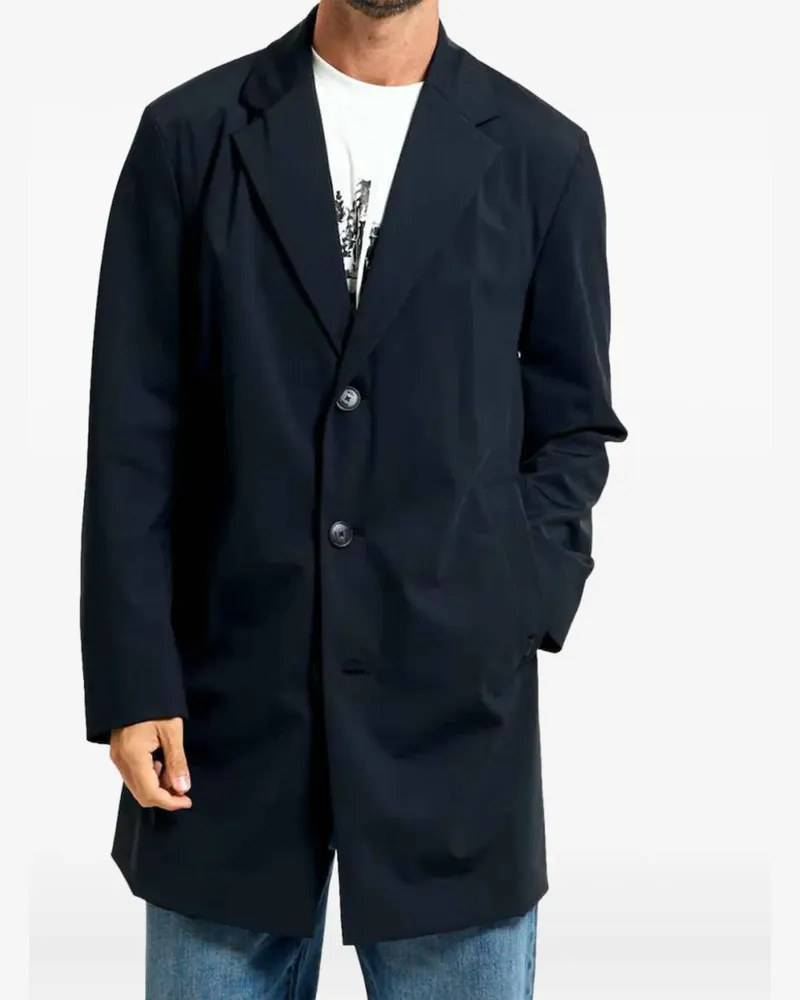 HUGO BOSS Geknöpfter Mantel - Blau Blau