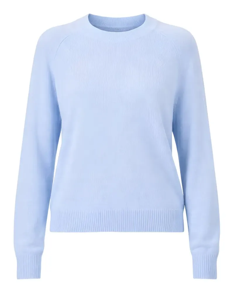 ALLUDE Pullover mit geripptem Saum - Blau Blau