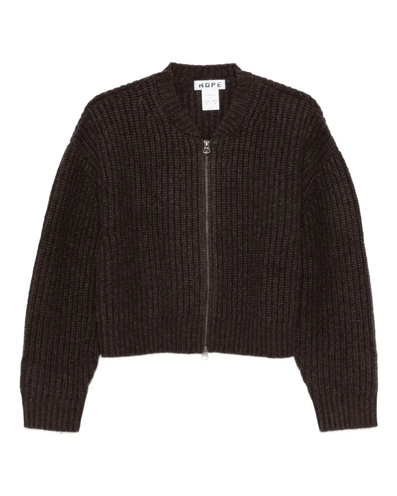 Hope Cardigan mit Reißverschluss - Braun Braun