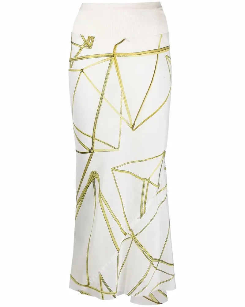 Rick Owens Midirock mit schräger Schnittführung - Nude Nude