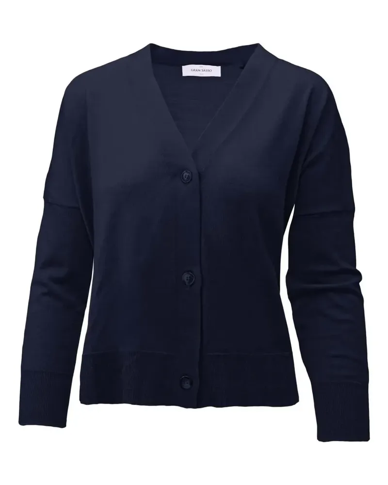 Gran Sasso Cardigan aus Merinowolle - Blau Blau