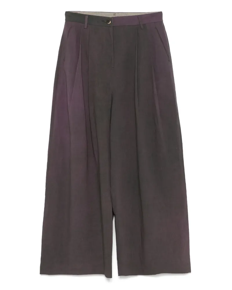 Ziggy Chen Hose mit Faltendetail - Violett Violett