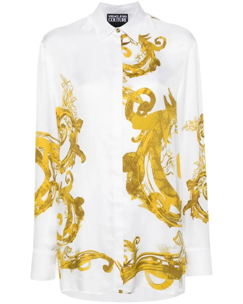 Versace Jeans Watercolour Couture Hemd Weiß