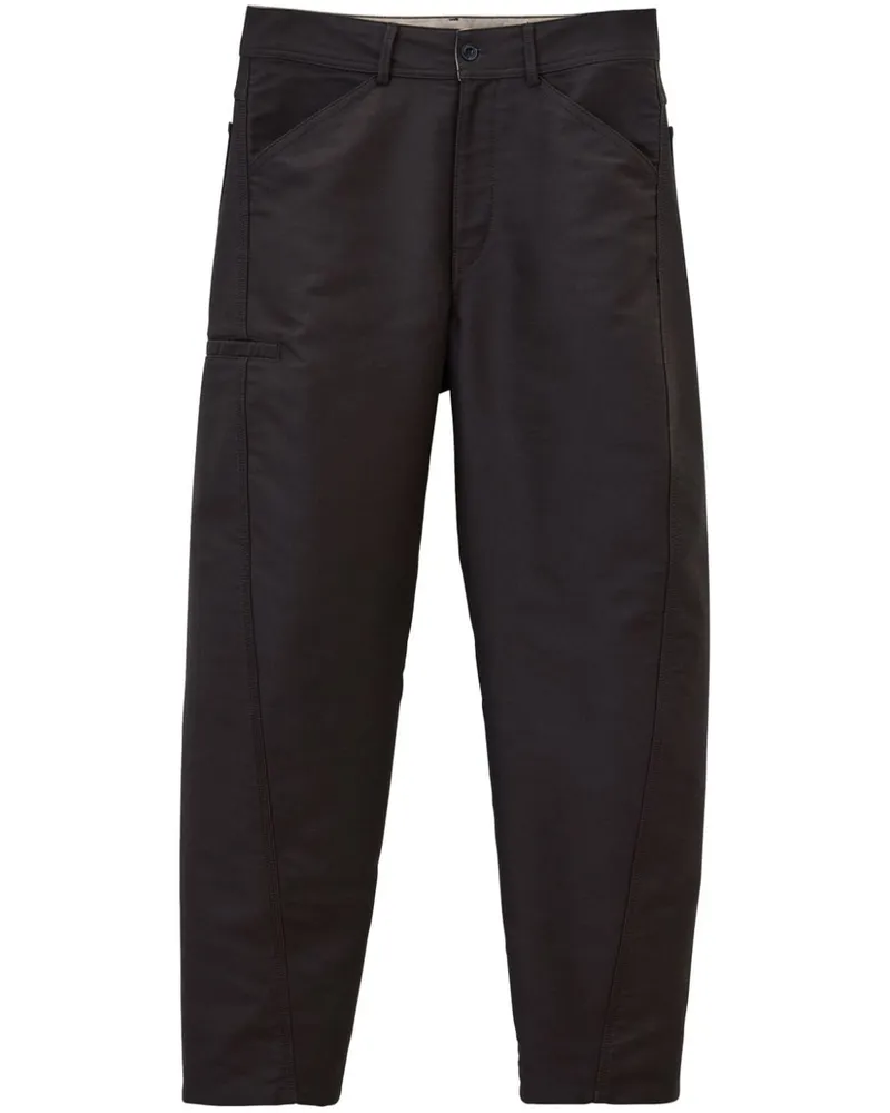 Christophe Lemaire Verdrehte Tapered-Hose - Braun Braun