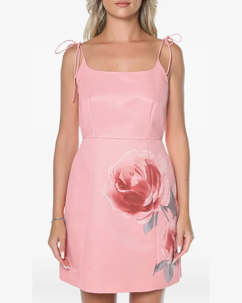 Ted Baker Rasbee Minikleid mit Blumenprint - Rosa Rosa