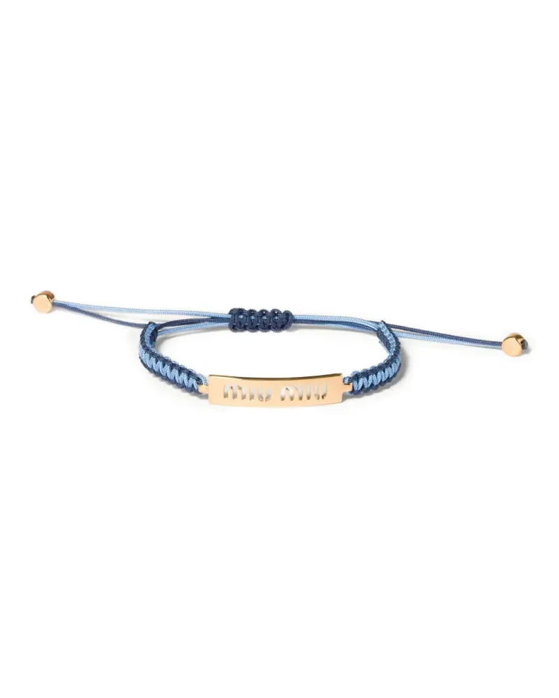 Miu Miu cotton and metal bracelet - Gold Gold