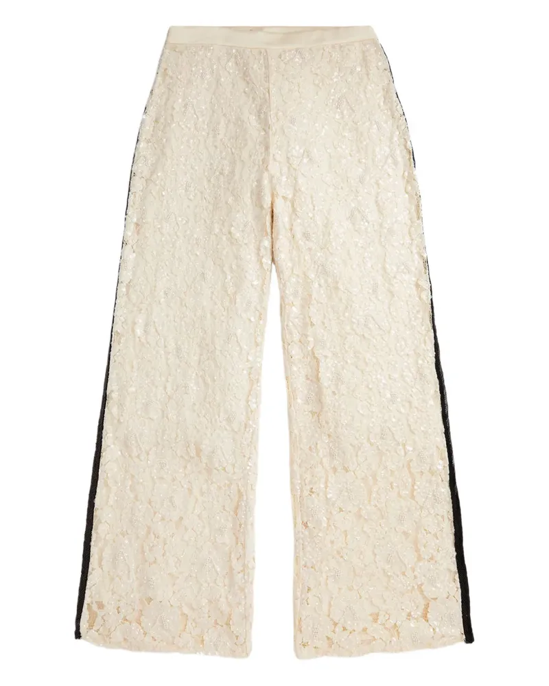 Ralph Lauren Hose mit Pailletten - Nude Nude