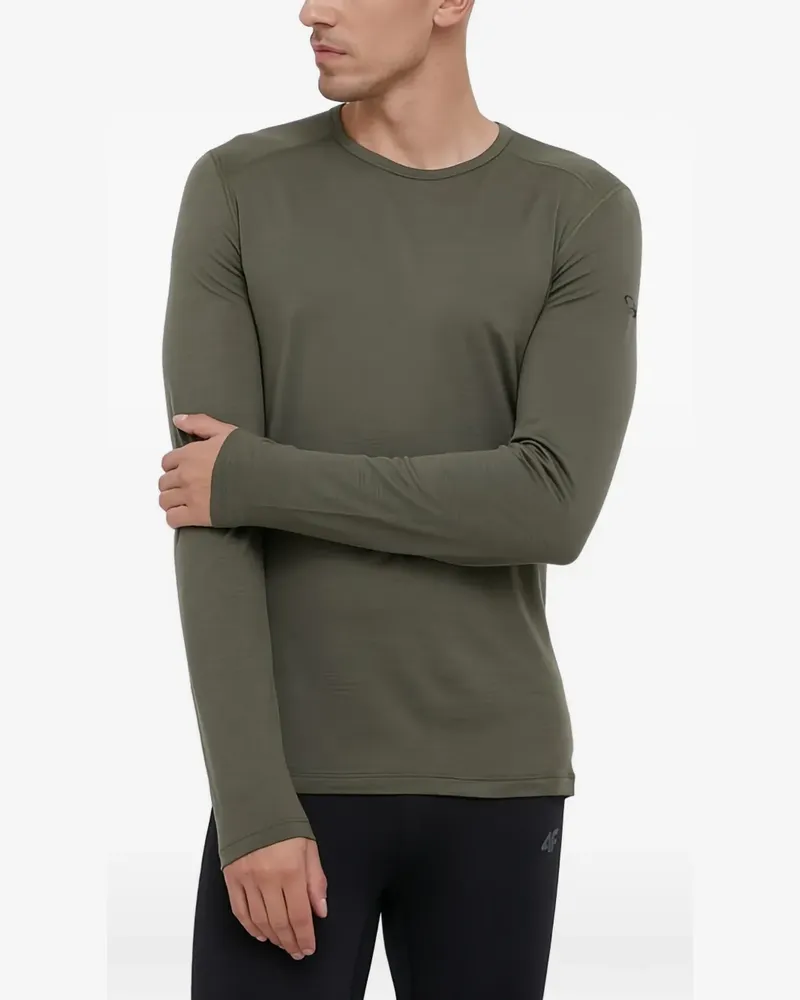 Icebreaker Klassisches Langarmshirt - Grün Grün