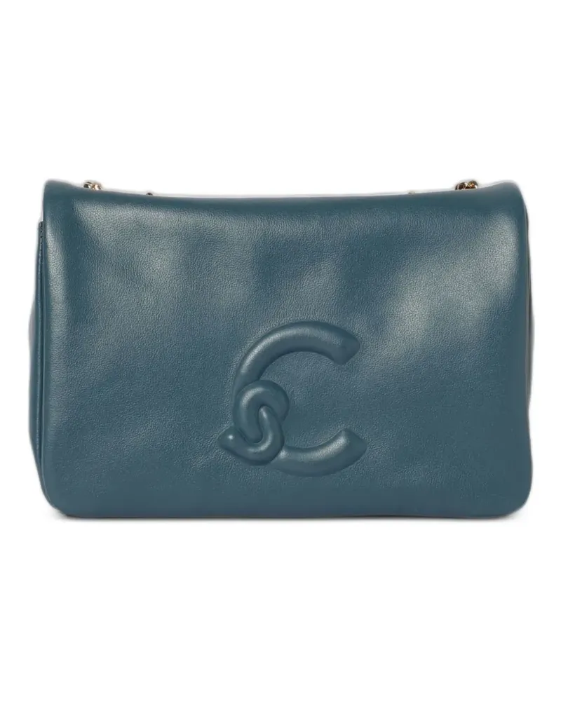 Coccinelle Dulse Schultertasche mit Logo - Blau Blau
