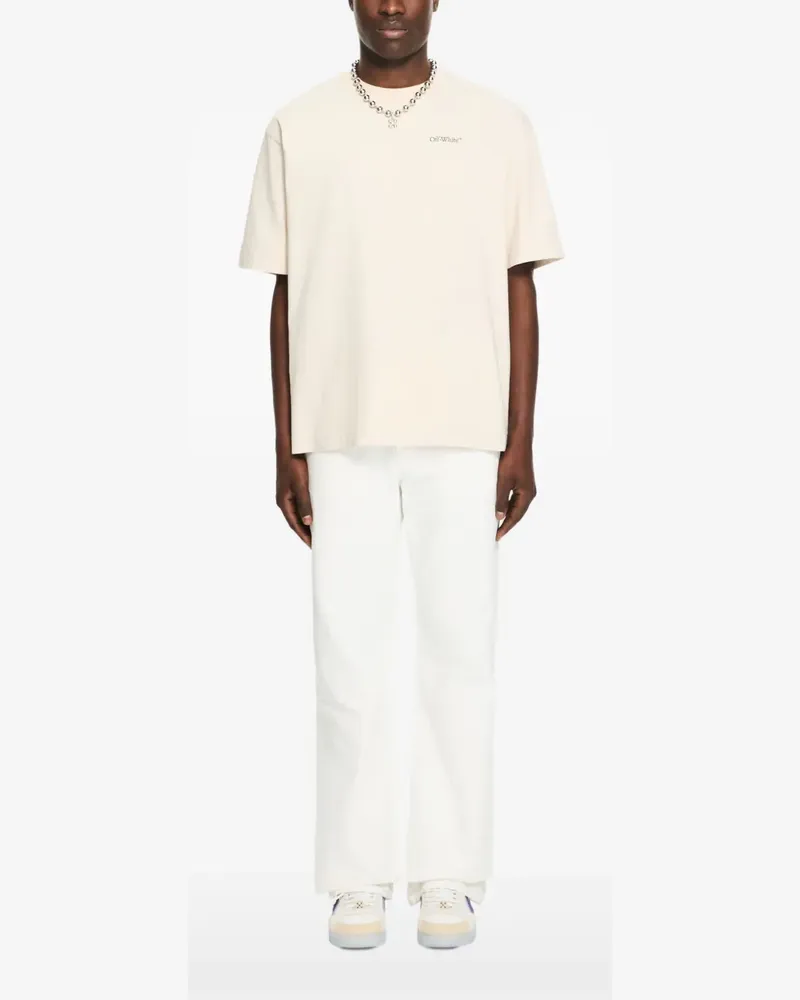 OFF-WHITE T-Shirt mit Pfeil - Nude Nude