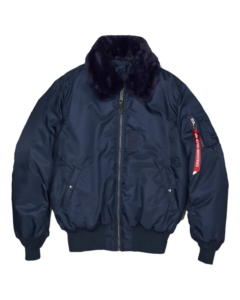 Mastermind World x Alpha Industries Jacke mit Kragendetail - Blau Blau