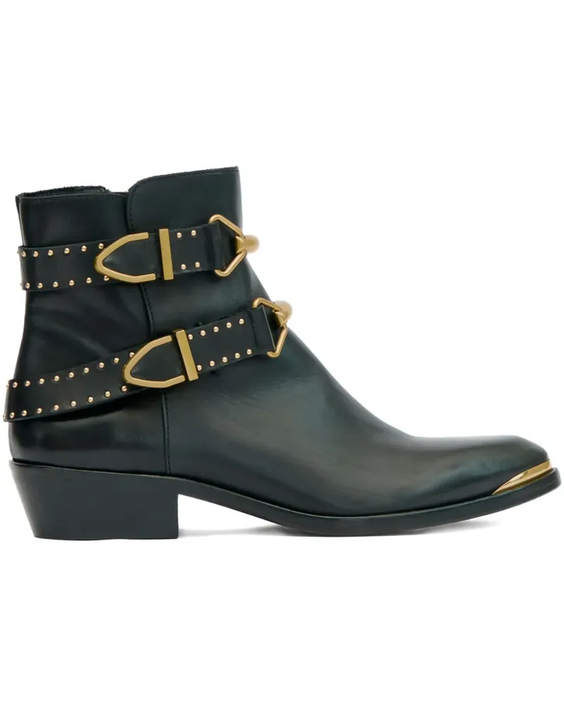 Isabel Marant Zalya Stiefel mit Nieten 35mm - Schwarz Schwarz