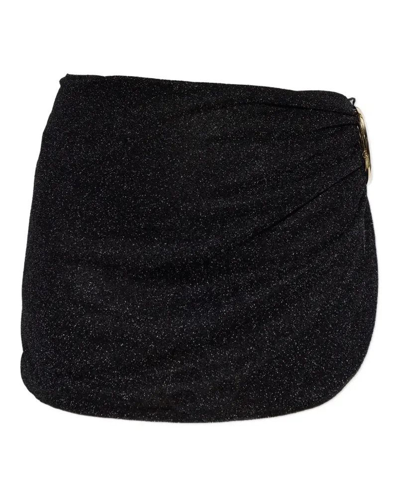 Oséree Lumière Spiral wrap-style pareo - Schwarz Schwarz