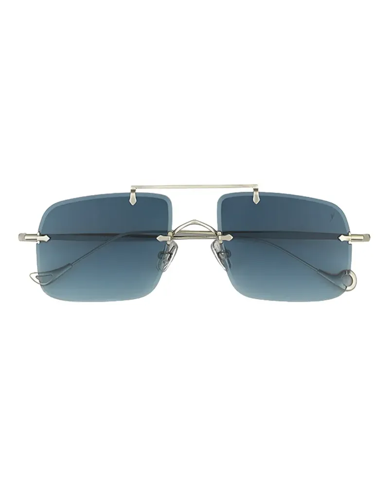 Eyepetizer Filangieri Sonnenbrille mit eckigem Gestell - Silber Silber