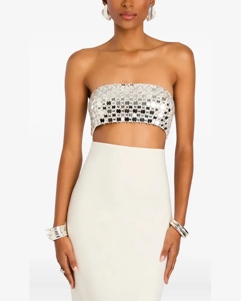 Retrofête Schulterfreies Esmeralda Kleid - Weiß Weiß