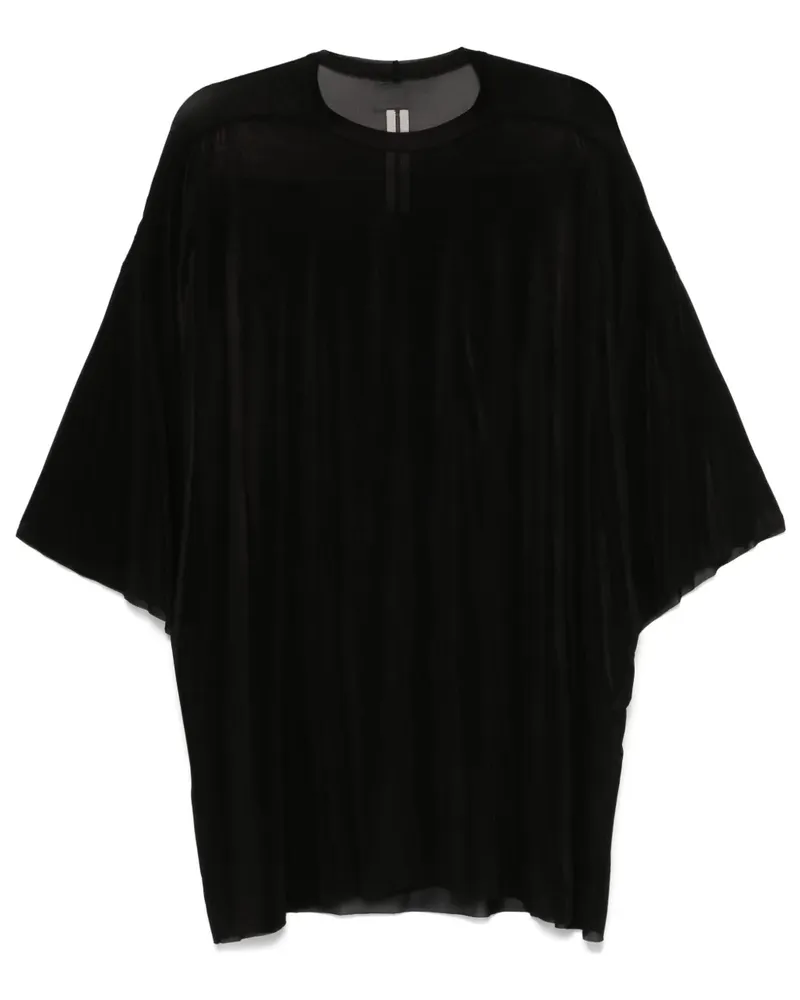 Rick Owens T-Shirt mit tiefen Schultern - Schwarz Schwarz