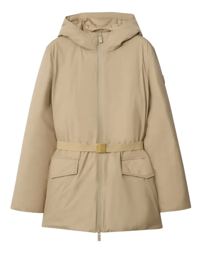 Burberry Kapuzenmantel mit Gürtel - Nude Nude