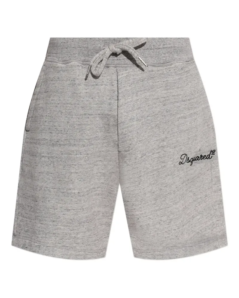 Dsquared2 embroidered track shorts - Grau Grau