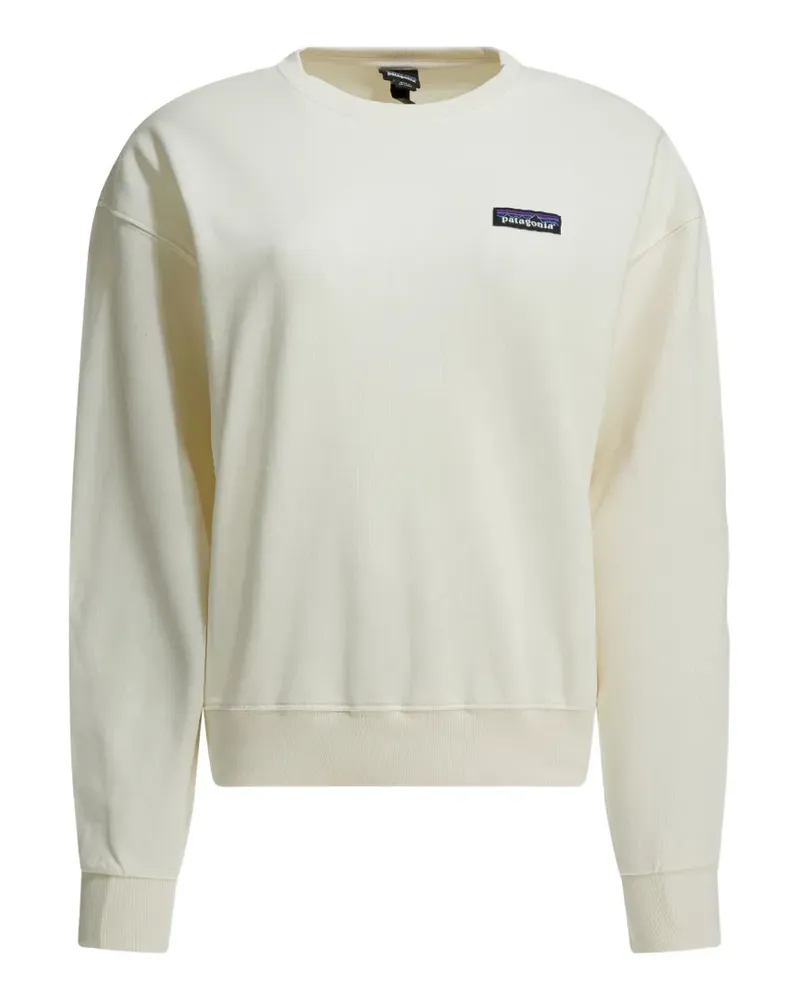 Patagonia Sweatshirt mit rundem Ausschnitt - Weiß Weiß