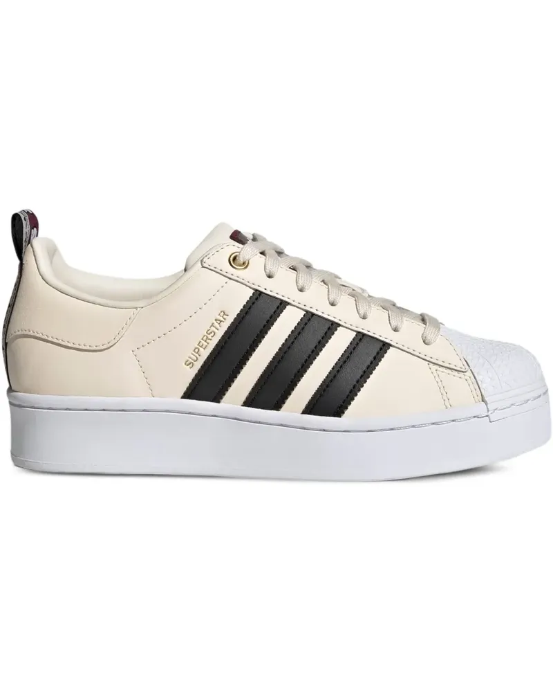 adidas Superstar Bold Wonder White/Core Black/Victory Crimson Sneakers - Nude Nude