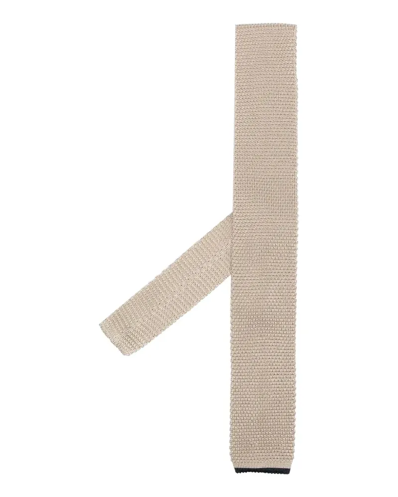 Brunello Cucinelli knitted tie - Nude Nude