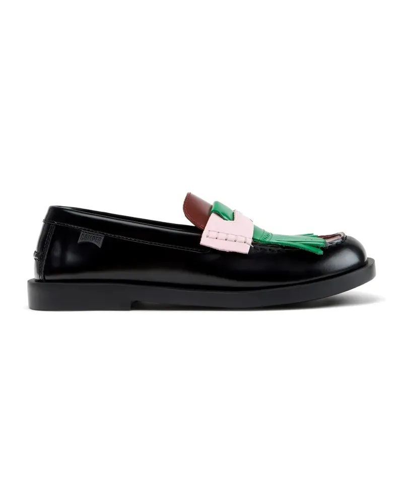 Camper Twins Loafer aus Leder - Schwarz Schwarz