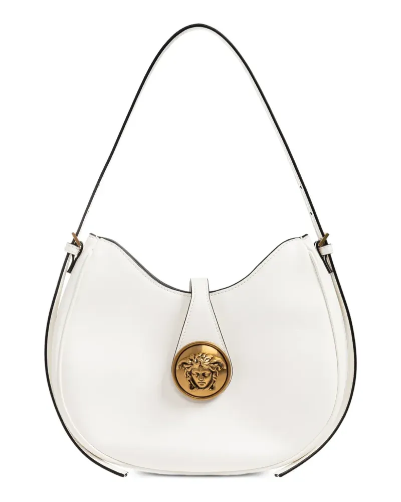 Versace Emblème Schultertasche - Weiß Weiß