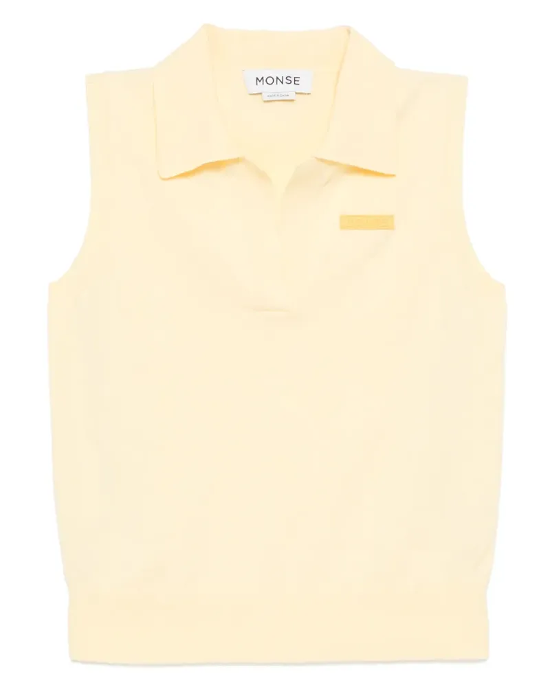 Monse Gestricktes Poloshirt - Gelb Gelb