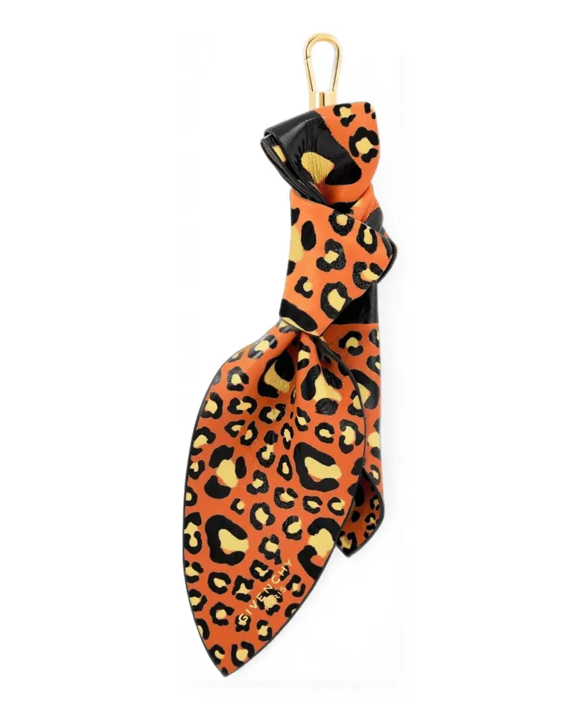 Givenchy Lucky Charms Tasche aus Nappaleder mit Schleifenanhänger - Orange Orange