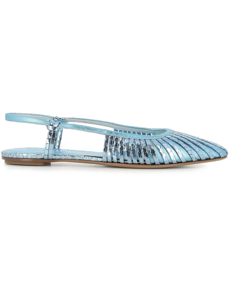 Roberto del Carlo Ballerinas aus Leder - Blau Blau