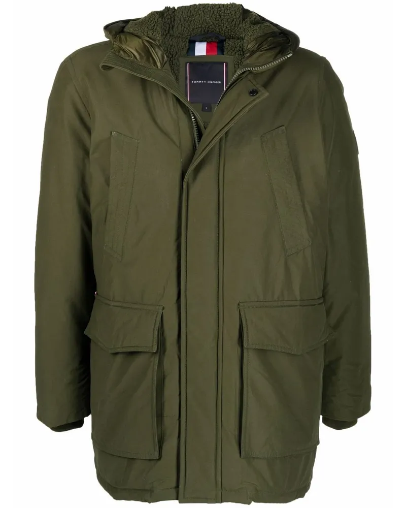 Tommy Hilfiger Rockie Dry Wax Kapuzenparka - Grün Grün