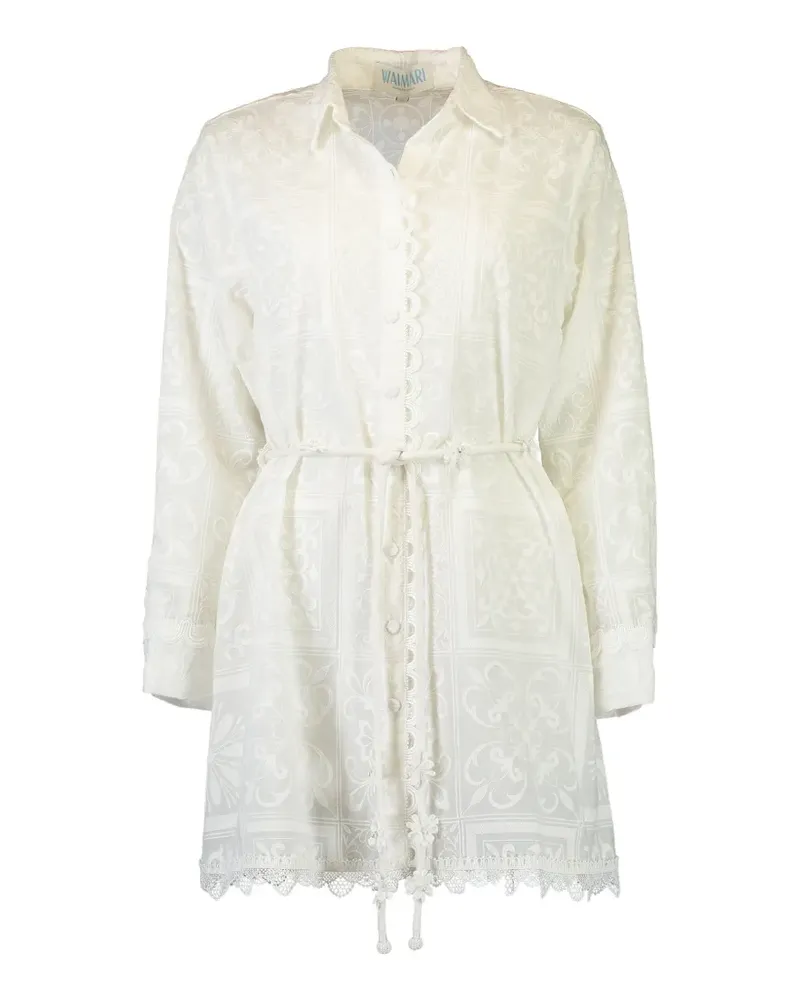 WAIMARI Alloria embroidered mini dress - Weiß Weiß