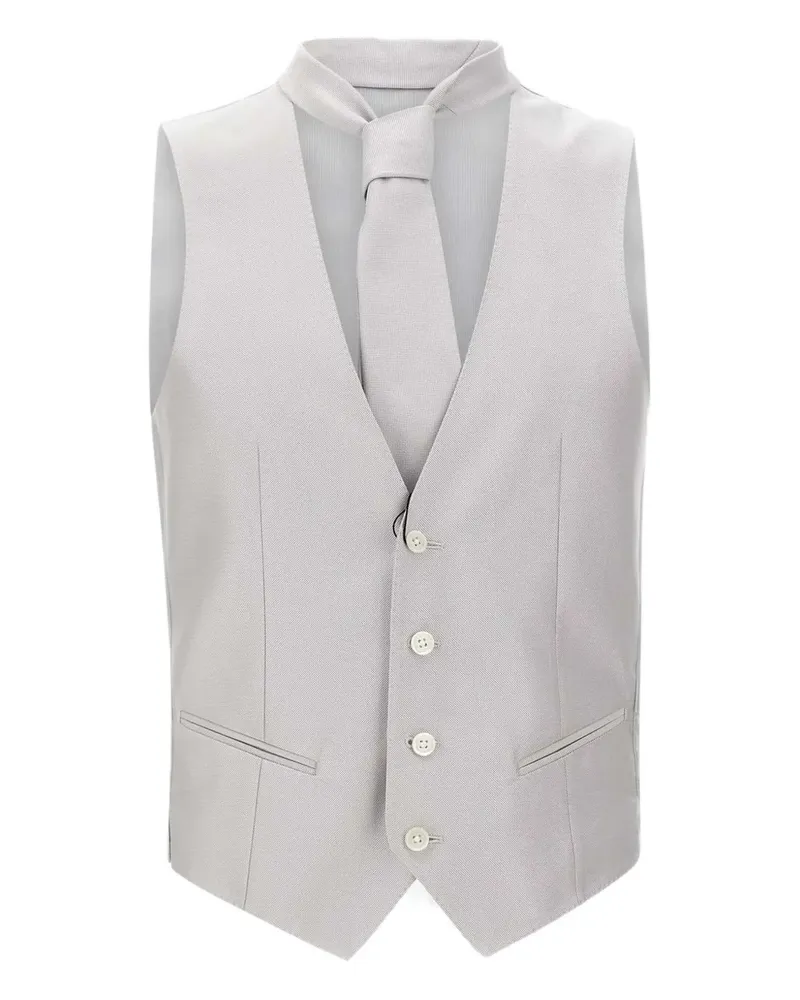 Corneliani Weste mit V-Ausschnitt - Grau Grau