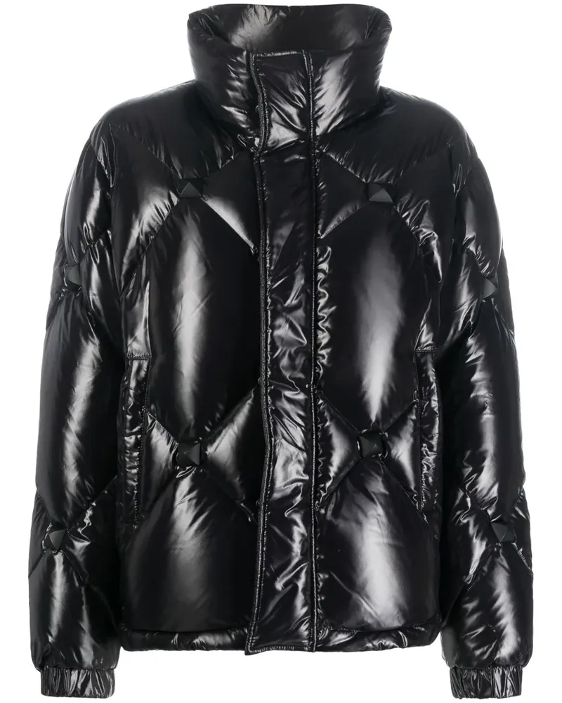 Philipp Plein Gesteppte Jacke - Schwarz Schwarz