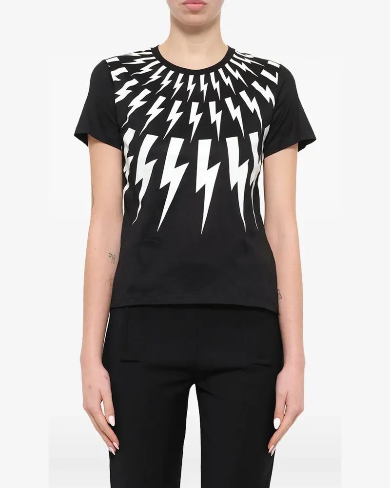 Neil Barrett graphic-print T-shirt - Schwarz Schwarz