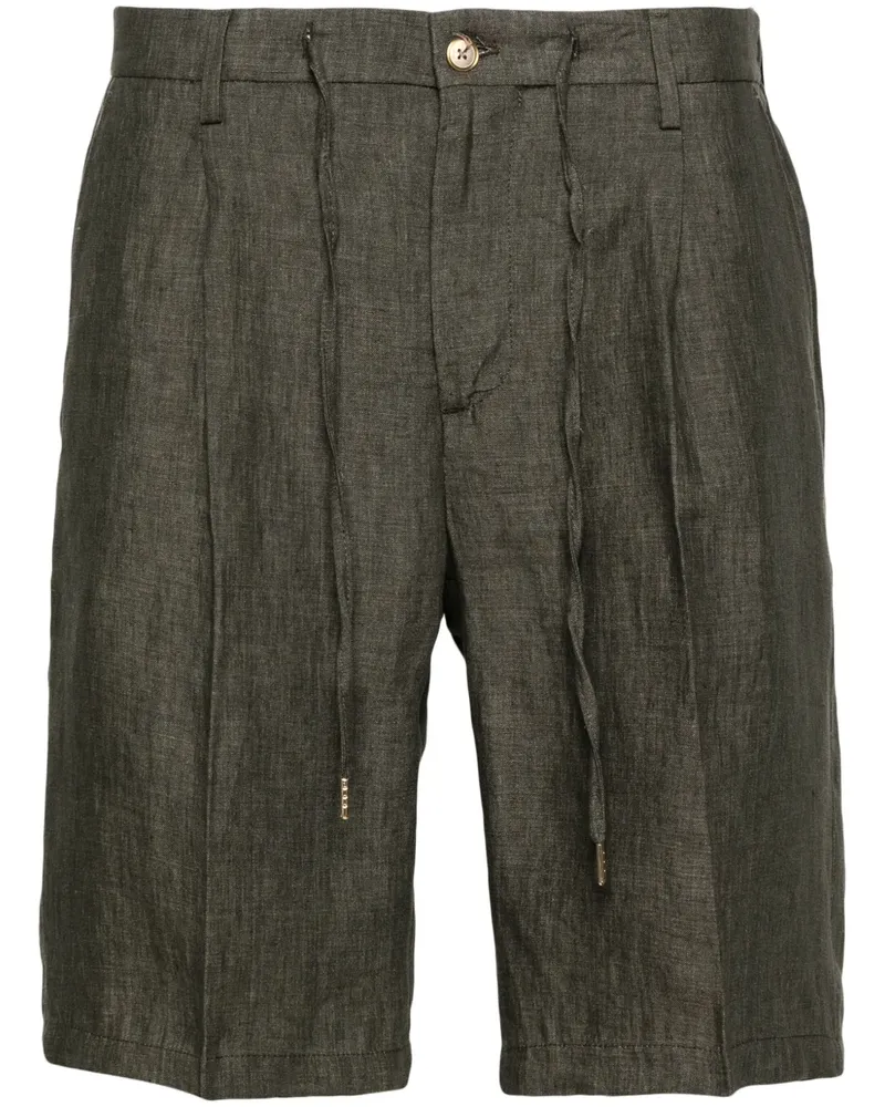 Briglia 1949 Olbias Shorts aus Leinen - Grün Grün