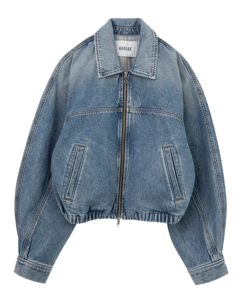 AGOLDE Dixon Cocoon Jeansjacke - Blau Blau