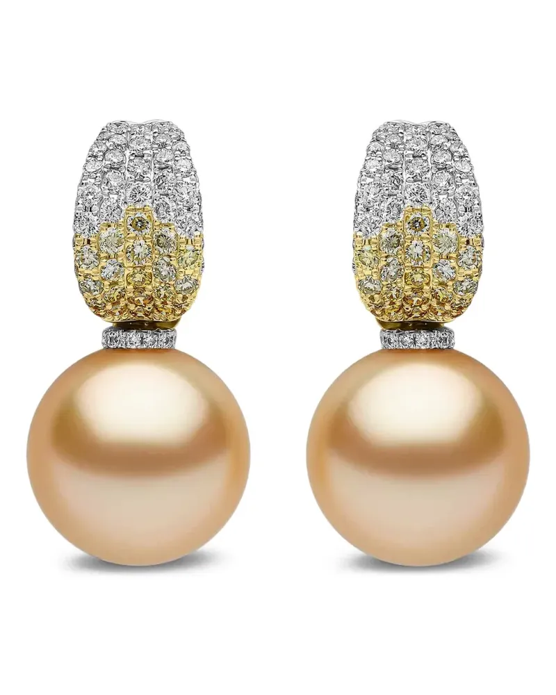 YOKO London Sunrise pearl and diamond earrings - Silber Silber