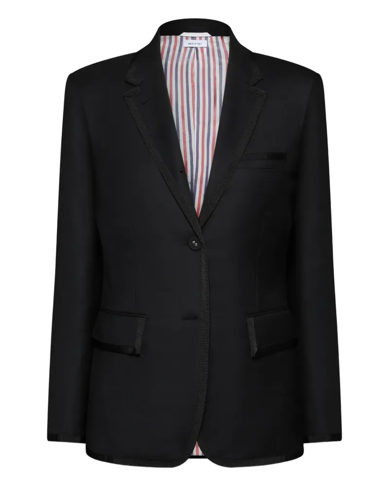 Thom Browne Twill-Jacke aus Ripsband - Schwarz Schwarz