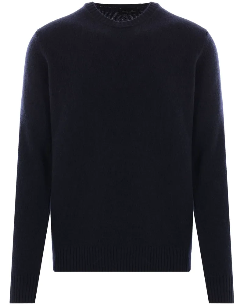 Roberto Collina Pullover mit rundem Ausschnitt - Blau Blau