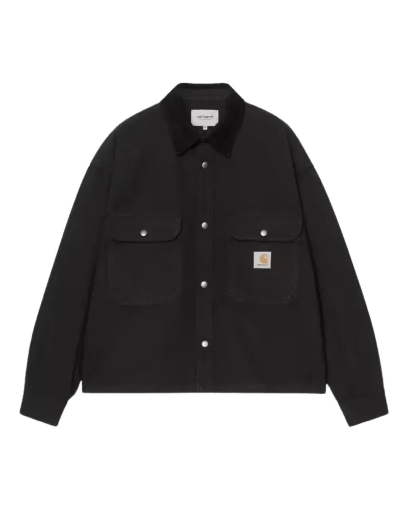 Carhartt WIP Prescott corduroy-collar shirt jacket - Schwarz Schwarz