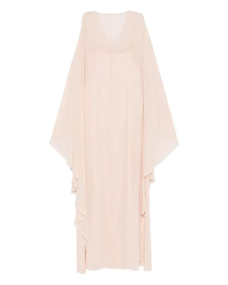Alberta Ferretti ruffled-sleeve dress - Rosa Rosa