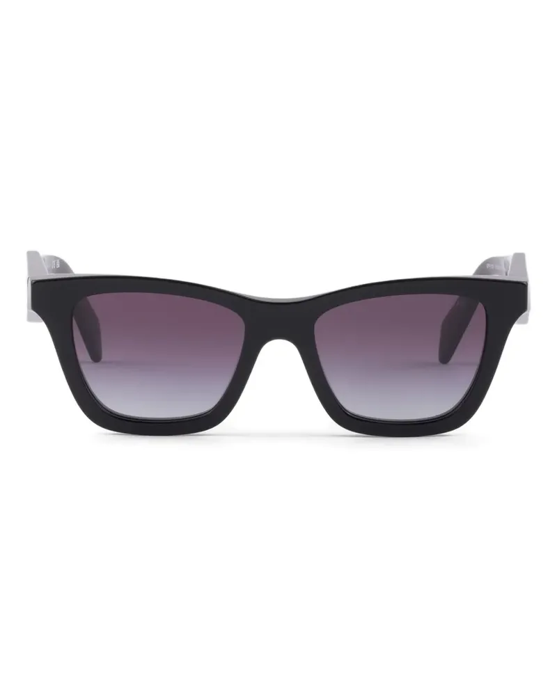 Prada Sonnenbrille mit eckigem Gestell - Schwarz Schwarz