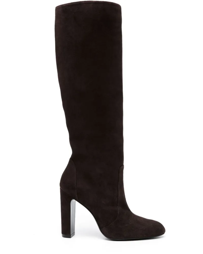 Stuart Weitzman Stiefeletten mit runder Kappe 120mm - Braun Braun