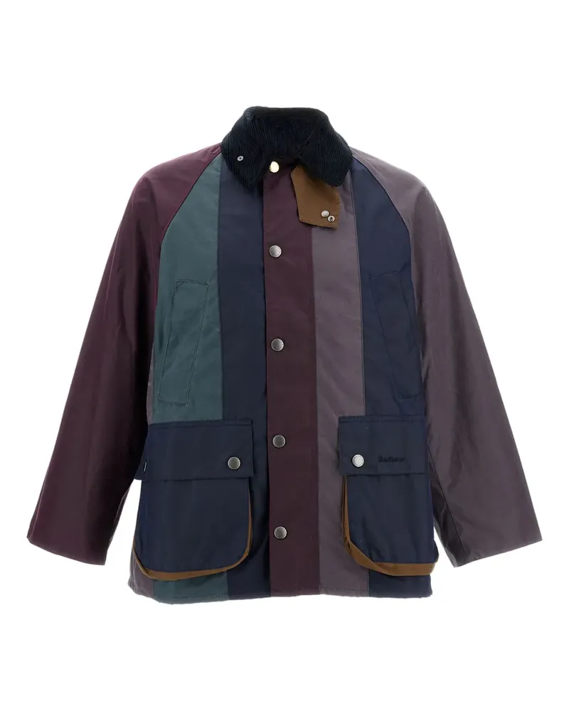 Barbour x Paul Smith striped-pattern jacket - Violett Violett