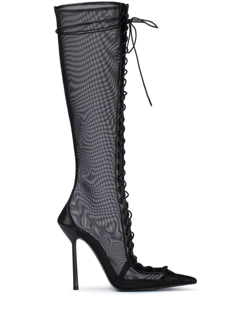 Le Silla Colette Stiefel 120mm - Schwarz Schwarz