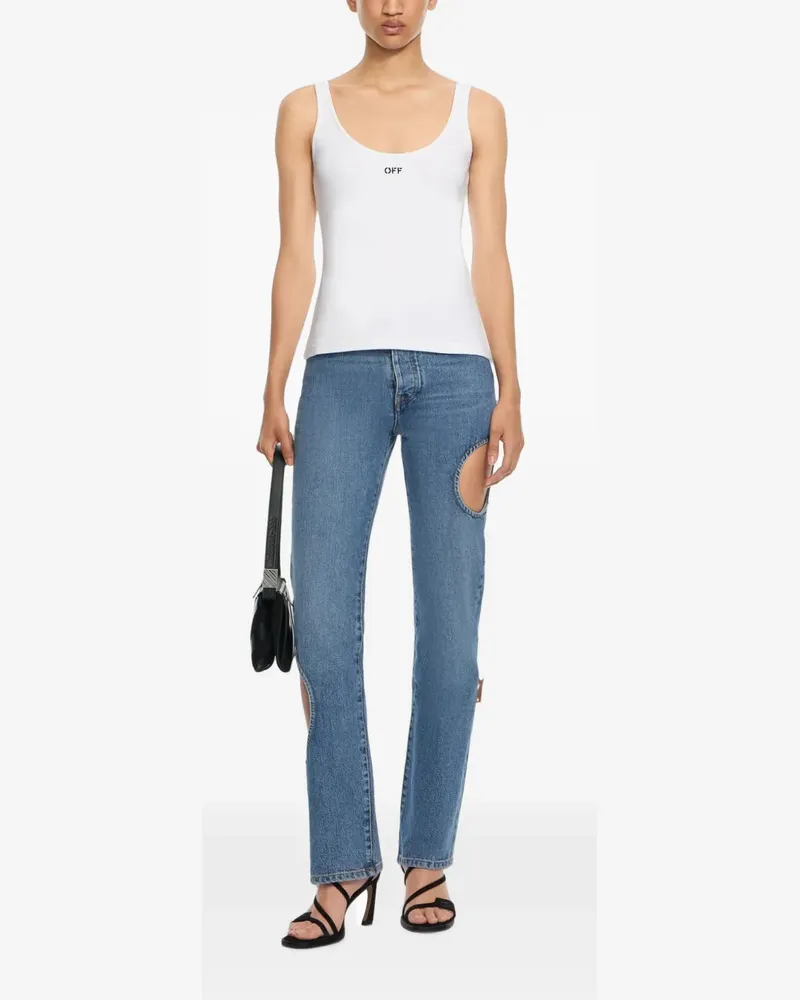 OFF-WHITE Off Stamp Top - Weiß Weiß