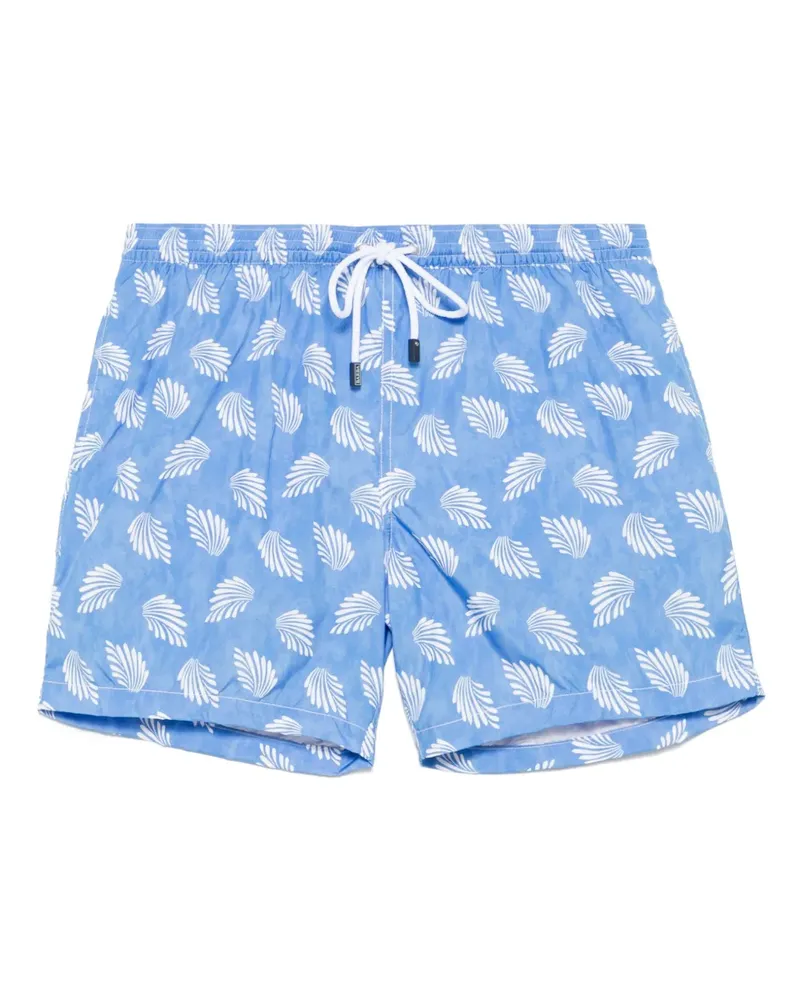 BARBA Badeshorts mit Print - Blau Blau